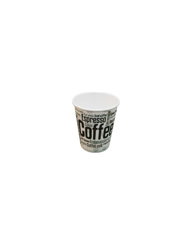 VASO DE CARTON - 6 OZ CON TAPADERA  ( Paq 100 und )